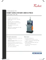 Moffat Robot Semi Automatic BDR 30 Piece DR2-4/30 Technical Data Sheet preview