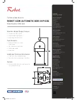 Предварительный просмотр 2 страницы Moffat Robot Semi Automatic BDR 30 Piece DR2-4/30 Technical Data Sheet