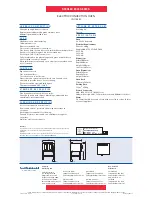 Предварительный просмотр 2 страницы Moffat STERLEC CN1100EC Specification Sheet