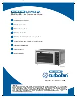 Moffat turbofan E25MSBW Specification Sheet предпросмотр