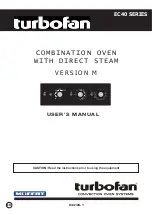 Moffat turbofan EC40 Series User Manual предпросмотр