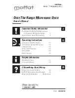 Preview for 1 page of Moffat TVM1635BPC Owner'S Manual