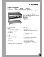 Moffat Waldorf CH8120G-LS Technical Data Sheet предпросмотр