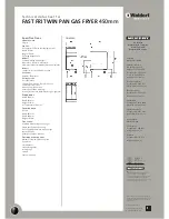 Предварительный просмотр 2 страницы Moffat Waldorf FN8226GE Technical Data Sheet