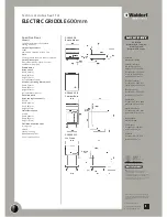 Preview for 2 page of Moffat Waldorf GP8600E-B Technical Data Sheet