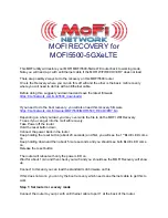 Preview for 1 page of MOFI NETWORK MOFI5500-5GXeLTE Manual