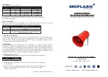 MOFLASH SIGNALLING SD125 Series Installation & Technical Information preview