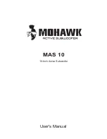 Mohawk MAS 10 User Manual preview