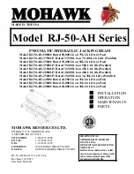 Mohawk RJ-50-AH Series Installation, Operation, Maintenance, Parts preview