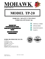 Mohawk TP-20 Manual preview