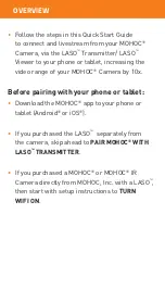 Preview for 6 page of MOHOS LASO Quick Start Manual