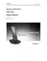 Preview for 1 page of Moimstone mwp1100a Admin Manual