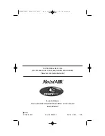 Preview for 18 page of MoistAir HD14070 Owner'S Manual