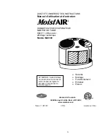 Preview for 16 page of MoistAir MA0300 Instructions Manual