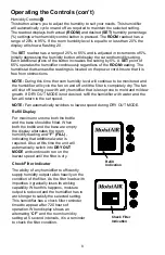 Preview for 8 page of MoistAir MA0601 Use And Care Manual