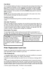 Preview for 9 page of MoistAir MA0601 Use And Care Manual