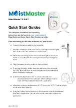 MoistMaster E35 BT Quick Start Manuals предпросмотр