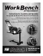 MoJack WorkBench Instructions For Assembly And Operation Manual preview