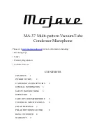 Mojave MA-37 Quick Start Manual preview