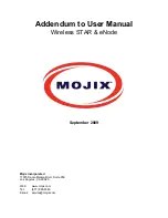 Preview for 1 page of MOJIX eNode User Manual Addendum