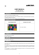 Preview for 5 page of MOKIDA ZM2642501SYL-000-000 User Manual