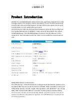 Предварительный просмотр 1 страницы MOKO LW004-CT Product Introduction