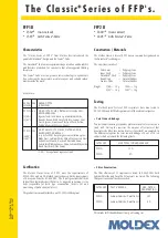 Предварительный просмотр 1 страницы Moldex Classic+ FFP Series Technical Data Sheet