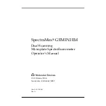 Preview for 1 page of Molecular Devices SpectraMax GEMINI EM Operator'S Manual