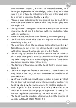 Preview for 21 page of Molen OSN 80 Instruction On Mounting And Use Manual