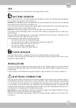 Preview for 23 page of Molen OSN 80 Instruction On Mounting And Use Manual