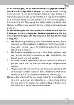 Preview for 27 page of Molen SN 60 Instruction On Mounting And Use Manual