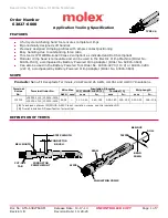 molex 105300 Series Quick Start Manual предпросмотр