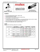 molex 1674386 Specification Sheet предпросмотр