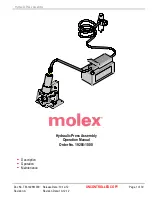 Preview for 1 page of molex 19286-1000 Operation Manual