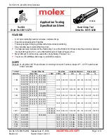 molex 207129 Series Specification Sheet preview