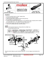 Preview for 1 page of molex 35465 Series Specification Sheet