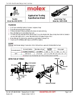 Предварительный просмотр 1 страницы molex 35477 Series Specification Sheet