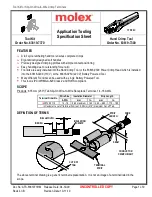 Предварительный просмотр 1 страницы molex 35725-5110 Specification Sheet