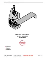 Предварительный просмотр 1 страницы molex 622030000 Operation Manual