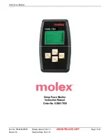 Предварительный просмотр 1 страницы molex 63800-7950 Instruction Manual