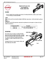 Предварительный просмотр 1 страницы molex 63813-2100 Instruction Manual