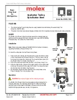 Preview for 1 page of molex 63816-1100 Quick Start Manual