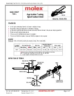 Preview for 2 page of molex 63823-8700 Application Tooling Specification Sheet