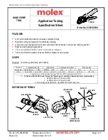 molex 63825-0500 Specification Sheet preview