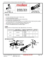 Preview for 1 page of molex 63825-1500 Specification Sheet