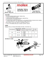 Предварительный просмотр 1 страницы molex 63825-1600 Specification Sheet