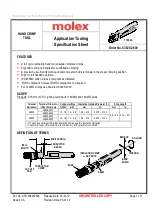 molex 63825-2600 Specification Sheet preview