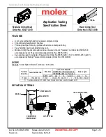 Preview for 1 page of molex 63827-3070 Specification Sheet