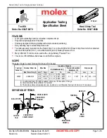 Preview for 1 page of molex 63827-8800 Specification Sheet