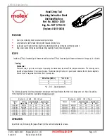 molex 64001-1000 Operating Instruction Sheet And Specifications preview